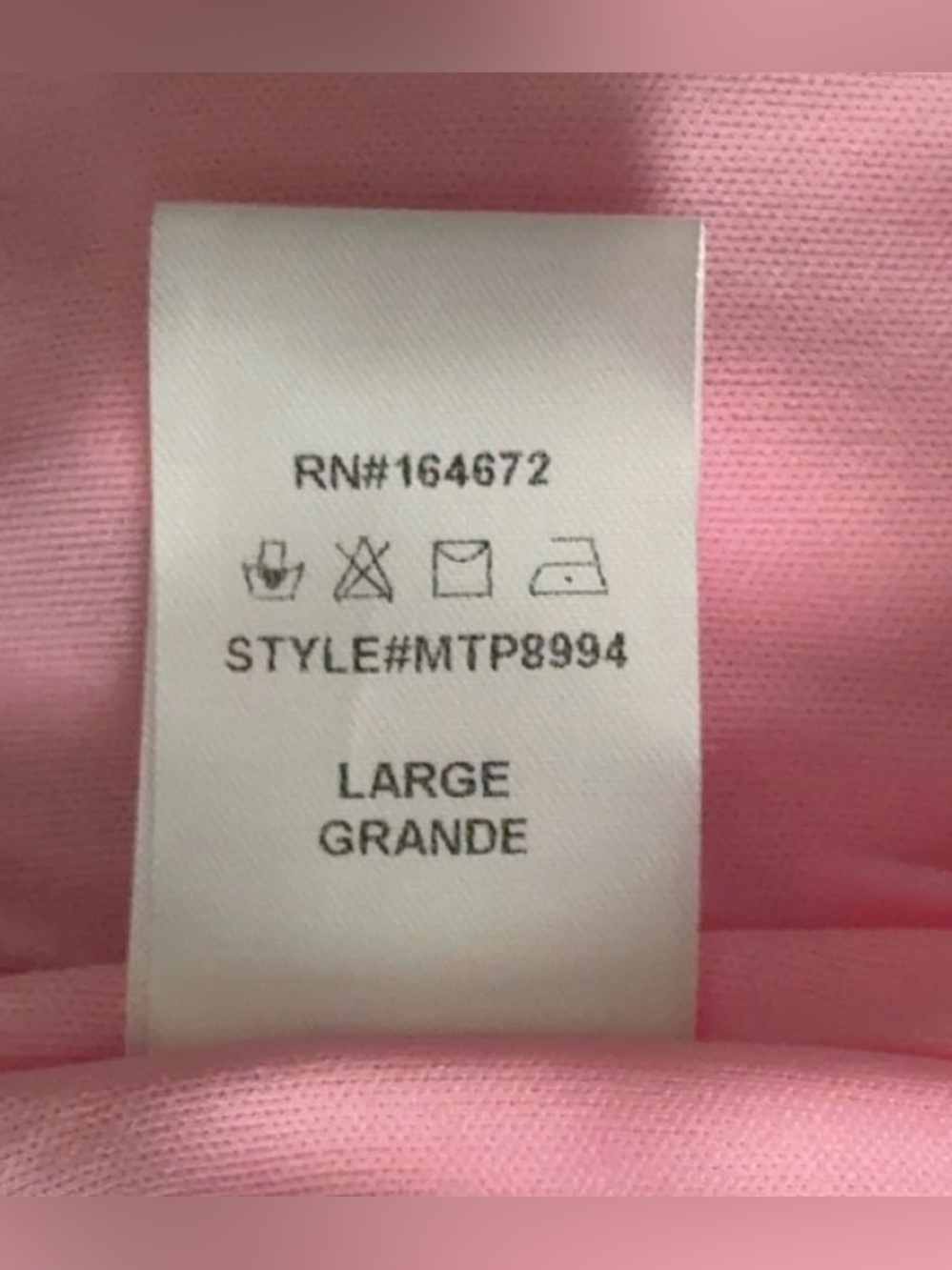IMPRESSIONS SOUTHERN CHIC TOP IN PINK• Size Large - Picture 14 of 14